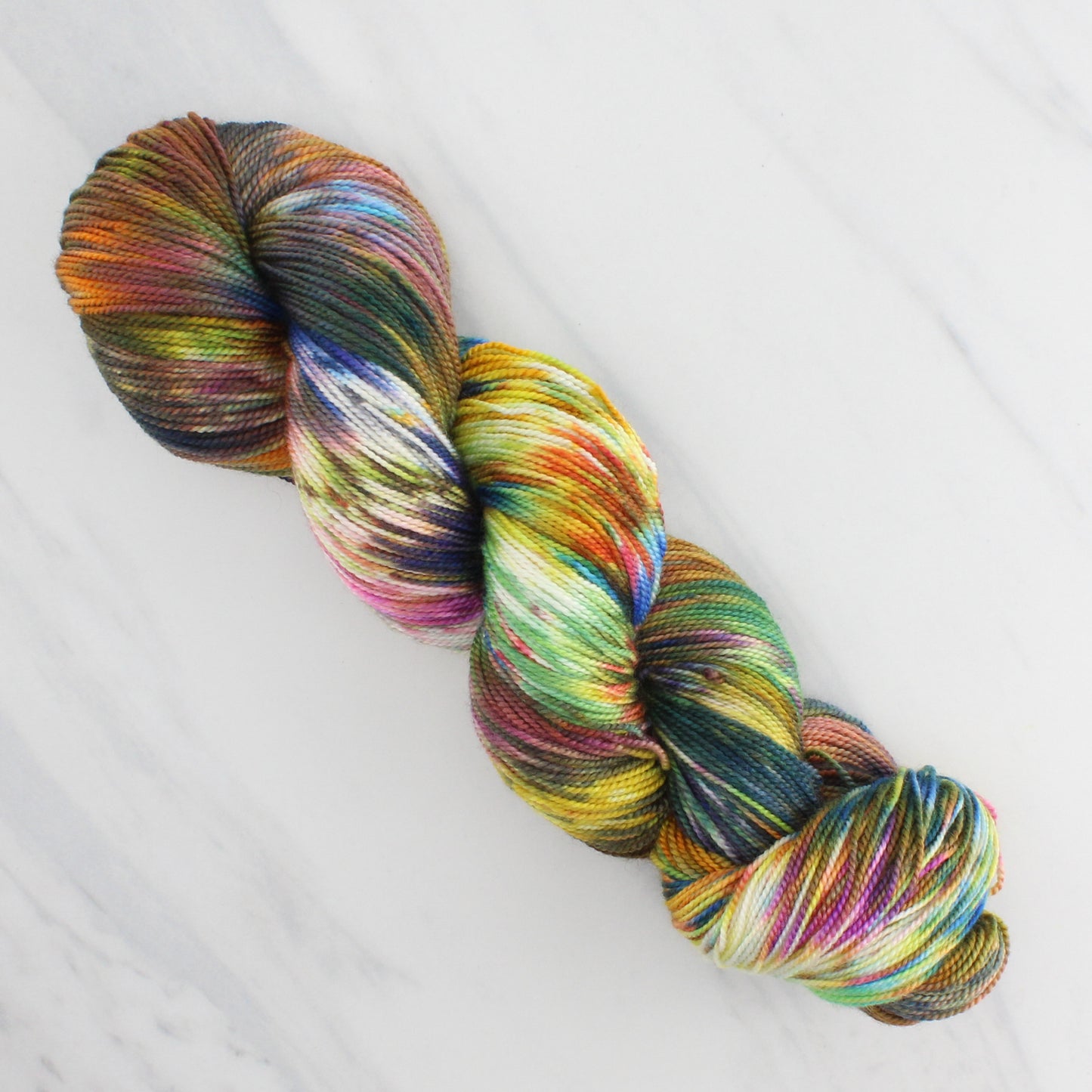 AFREMOV'S FAREWELL TO ANGER Indie-Dyed Yarn on Feather Sock