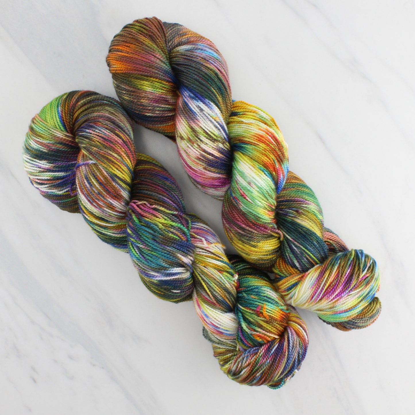 AFREMOV'S FAREWELL TO ANGER Indie-Dyed Yarn on Feather Sock