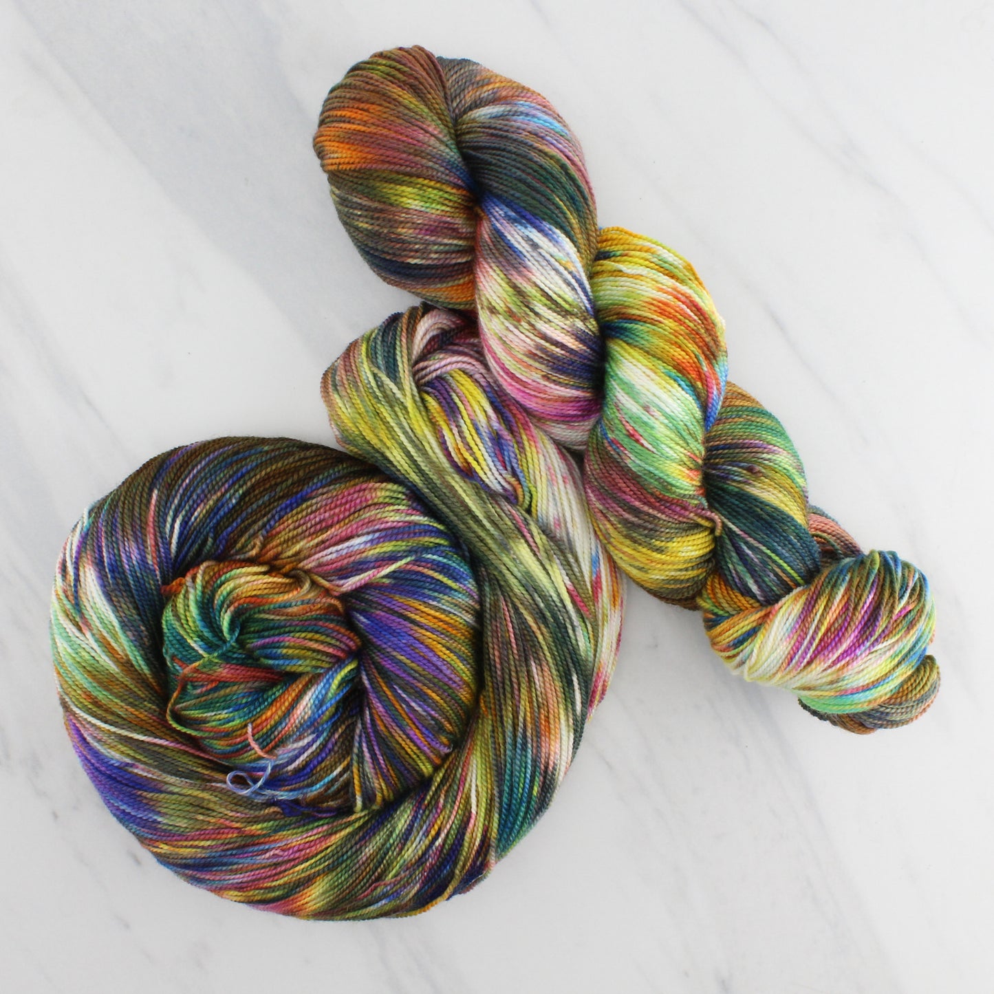 AFREMOV'S FAREWELL TO ANGER Indie-Dyed Yarn on Feather Sock