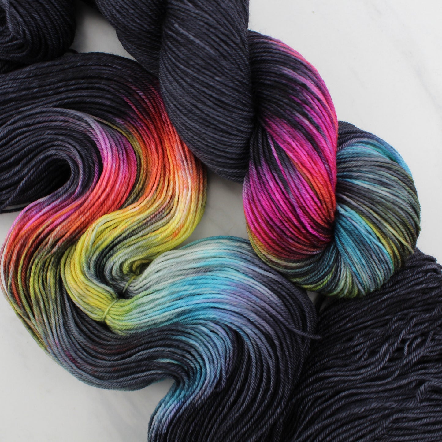 A LIGHT IN DARK PLACES - Yarn Dyed to Order - Assigned Pooling Colorway
