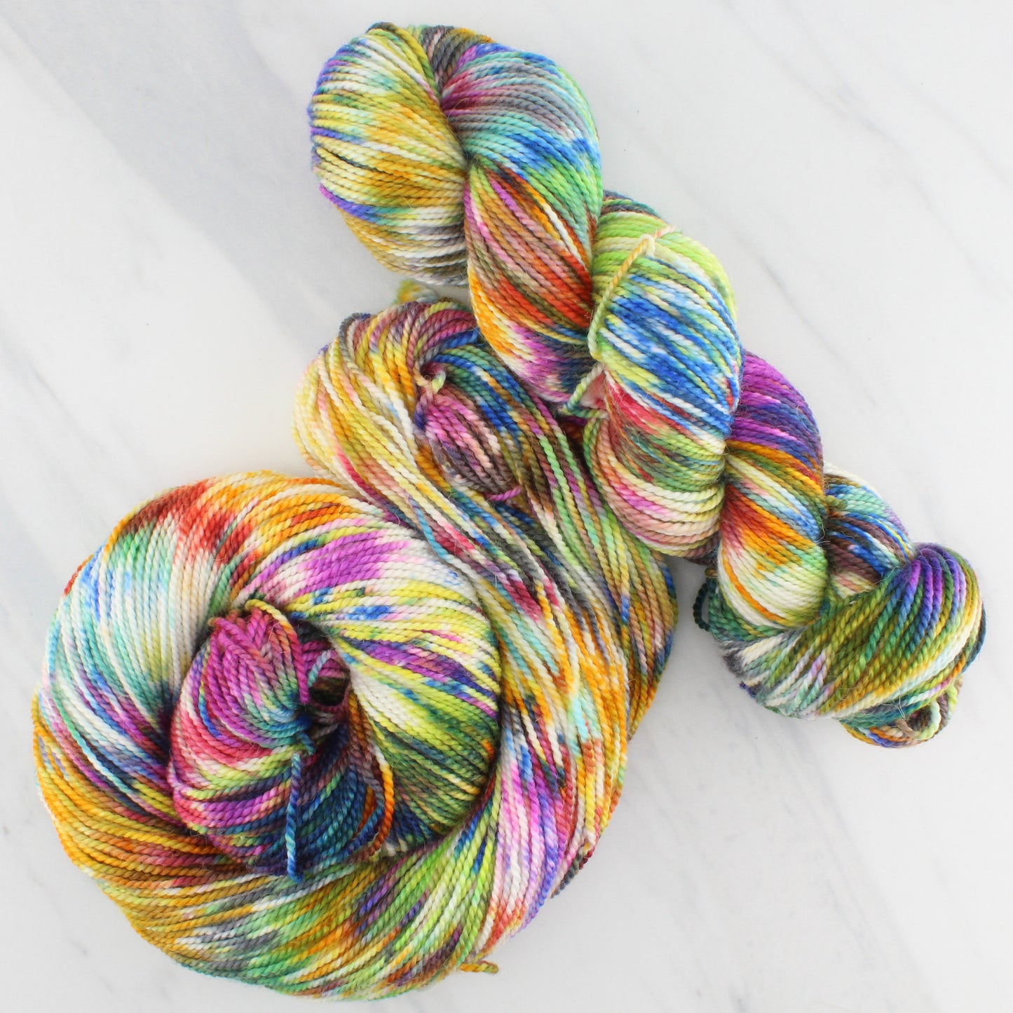 AFREMOV'S FAREWELL TO ANGER Hand Dyed on Buttery Soft DK - Splashed & Speckled Yarn