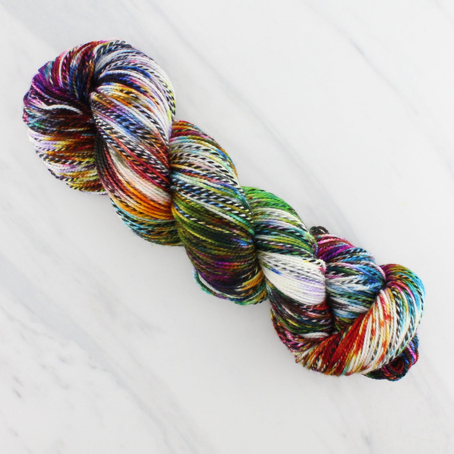 AFREMOV'S FAREWELL TO ANGER on Stained Glass Sock - Hand-Dyed Artisan Yarn