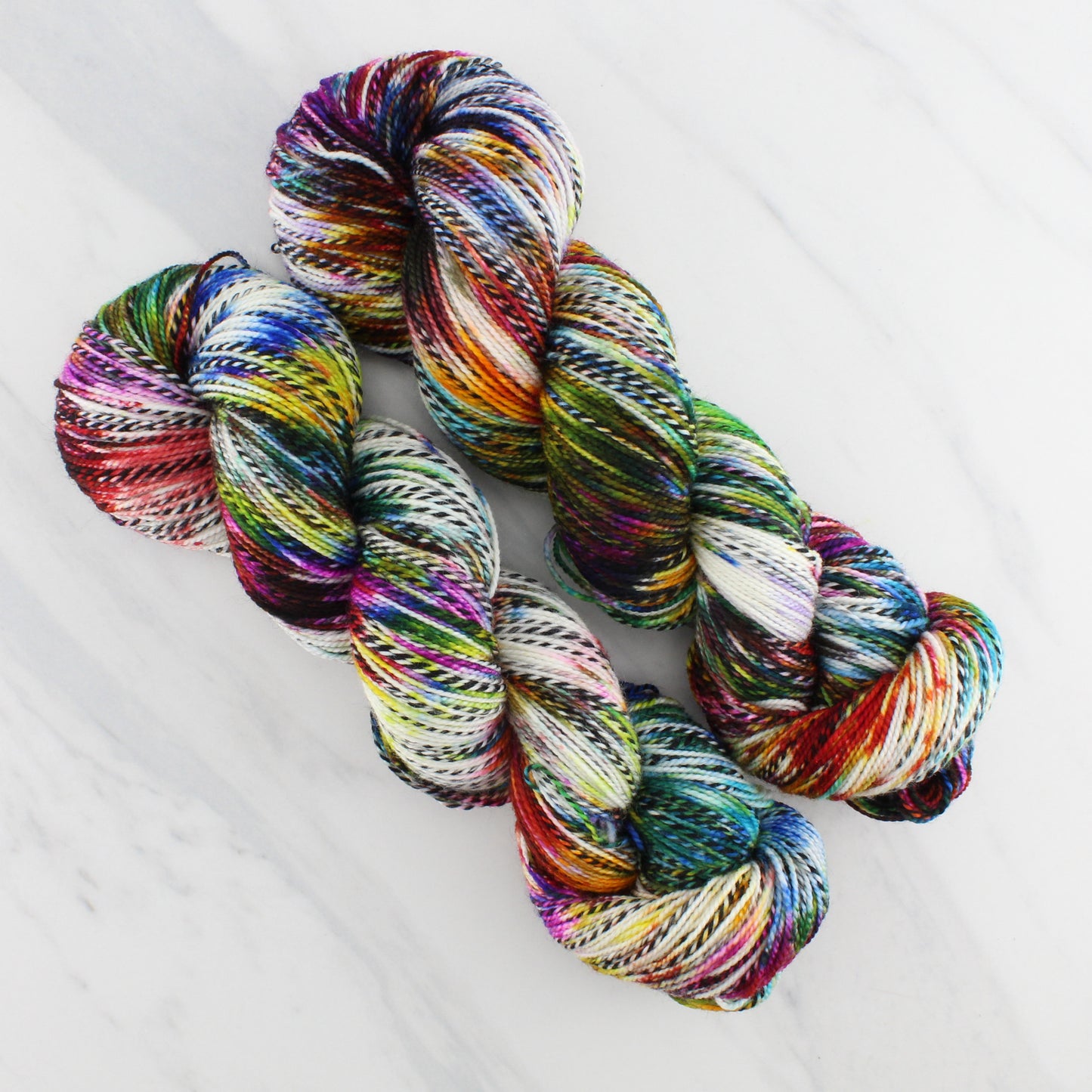 AFREMOV'S FAREWELL TO ANGER on Stained Glass Sock - Hand-Dyed Artisan Yarn