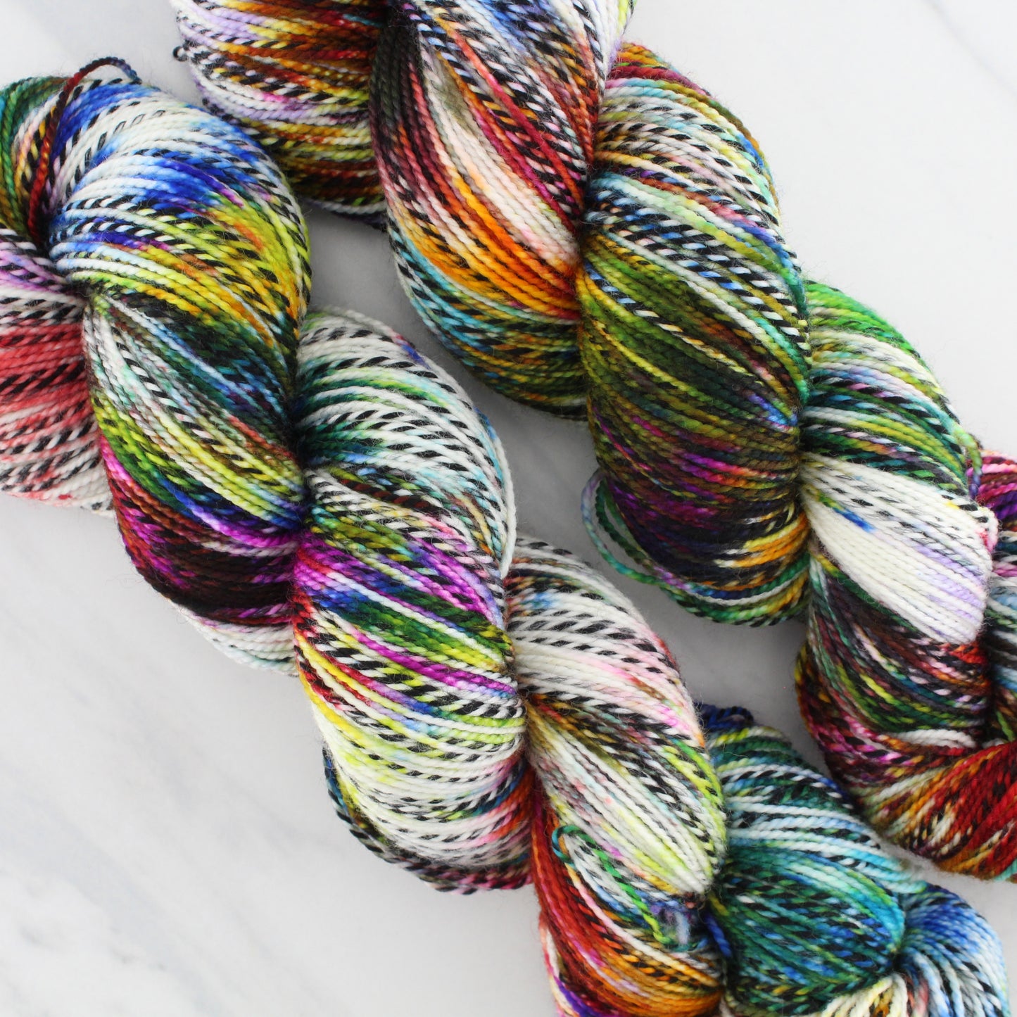 AFREMOV'S FAREWELL TO ANGER on Stained Glass Sock - Hand-Dyed Artisan Yarn