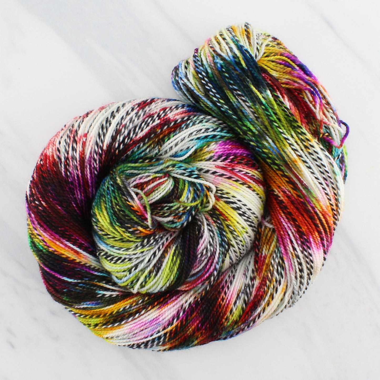 AFREMOV'S FAREWELL TO ANGER on Stained Glass Sock - Hand-Dyed Artisan Yarn
