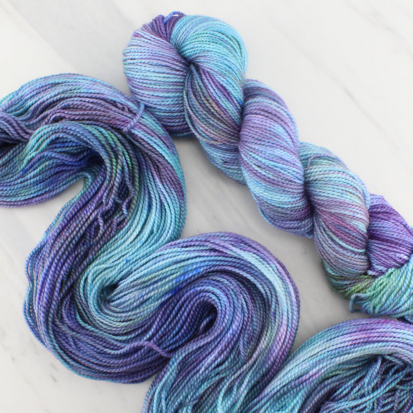 AFTER THE RAIN on Buttery Soft DK - Hand-Dyed Yarn - Purple Lamb