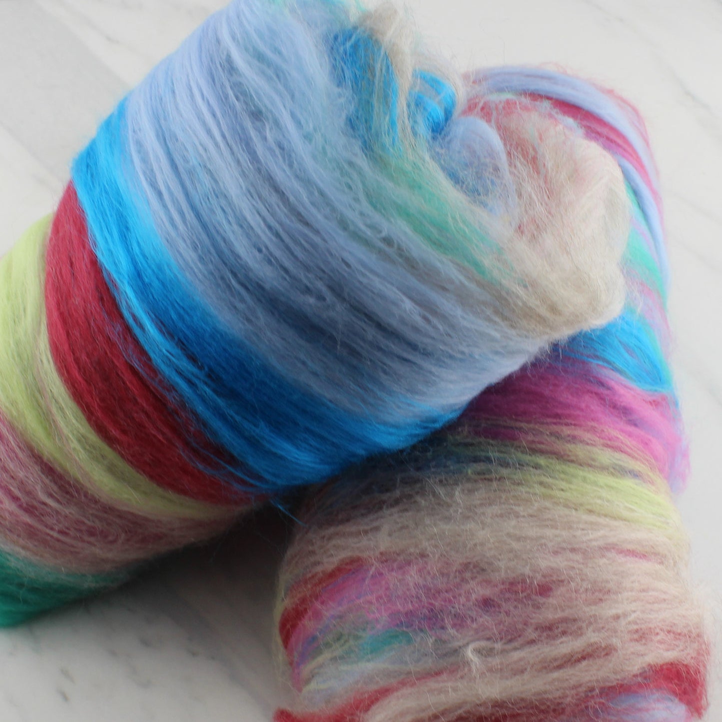 AFTER THE RAIN Art Batts to Spin and Felt - Purple Lamb
