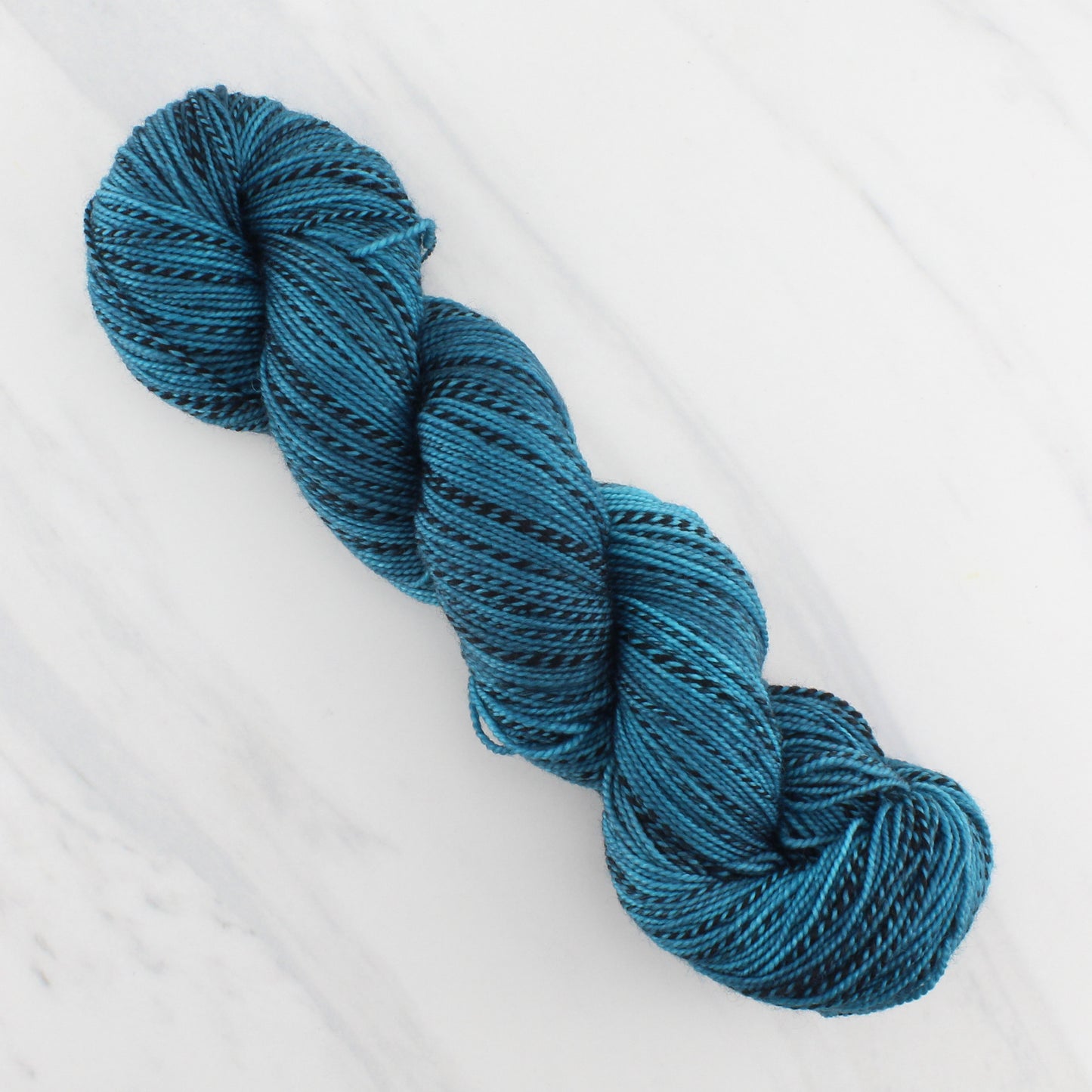 ANNUNCIATION BLUE on Stained Glass Sock - Hand-Dyed Yarn - Purple Lamb
