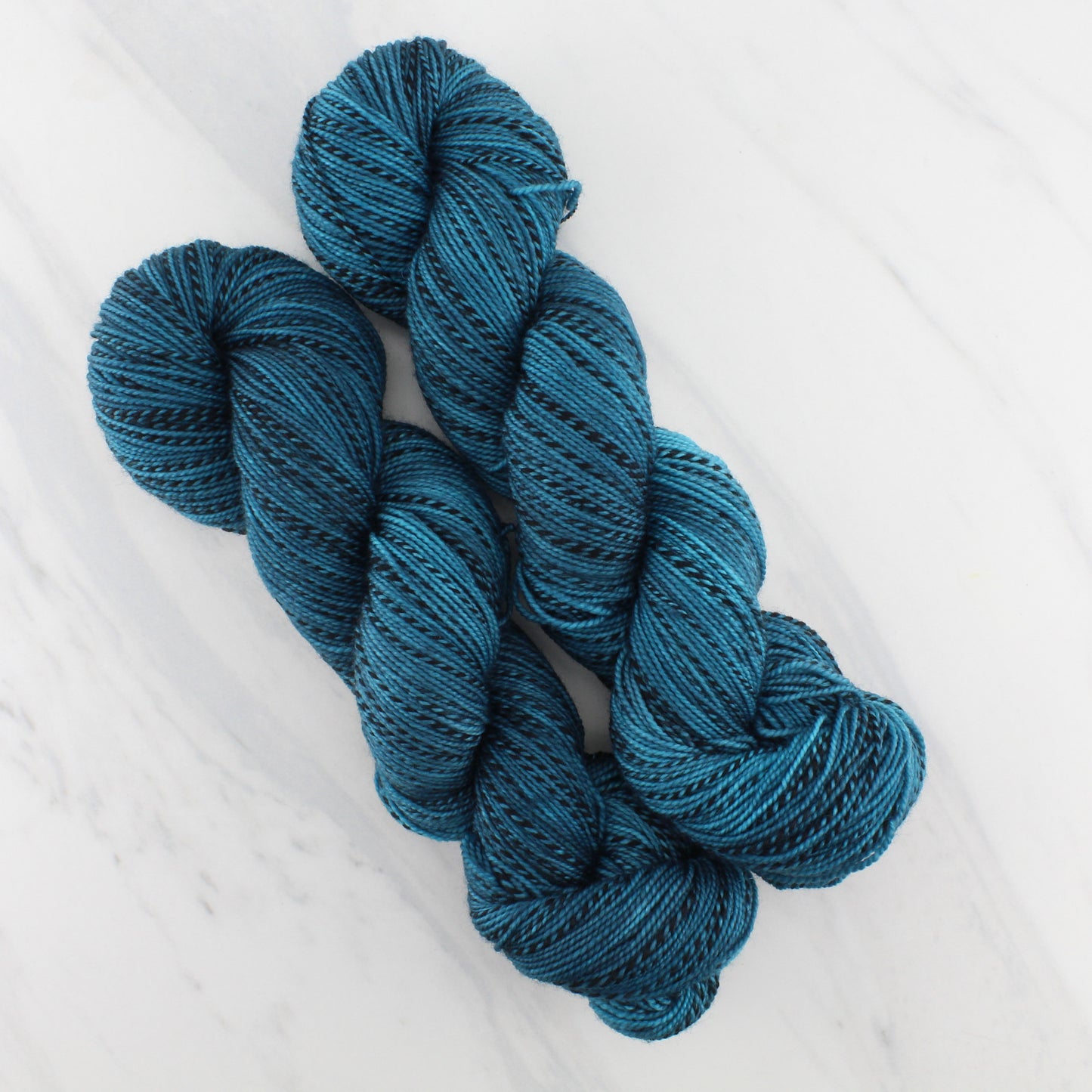 ANNUNCIATION BLUE on Stained Glass Sock - Hand-Dyed Yarn - Purple Lamb