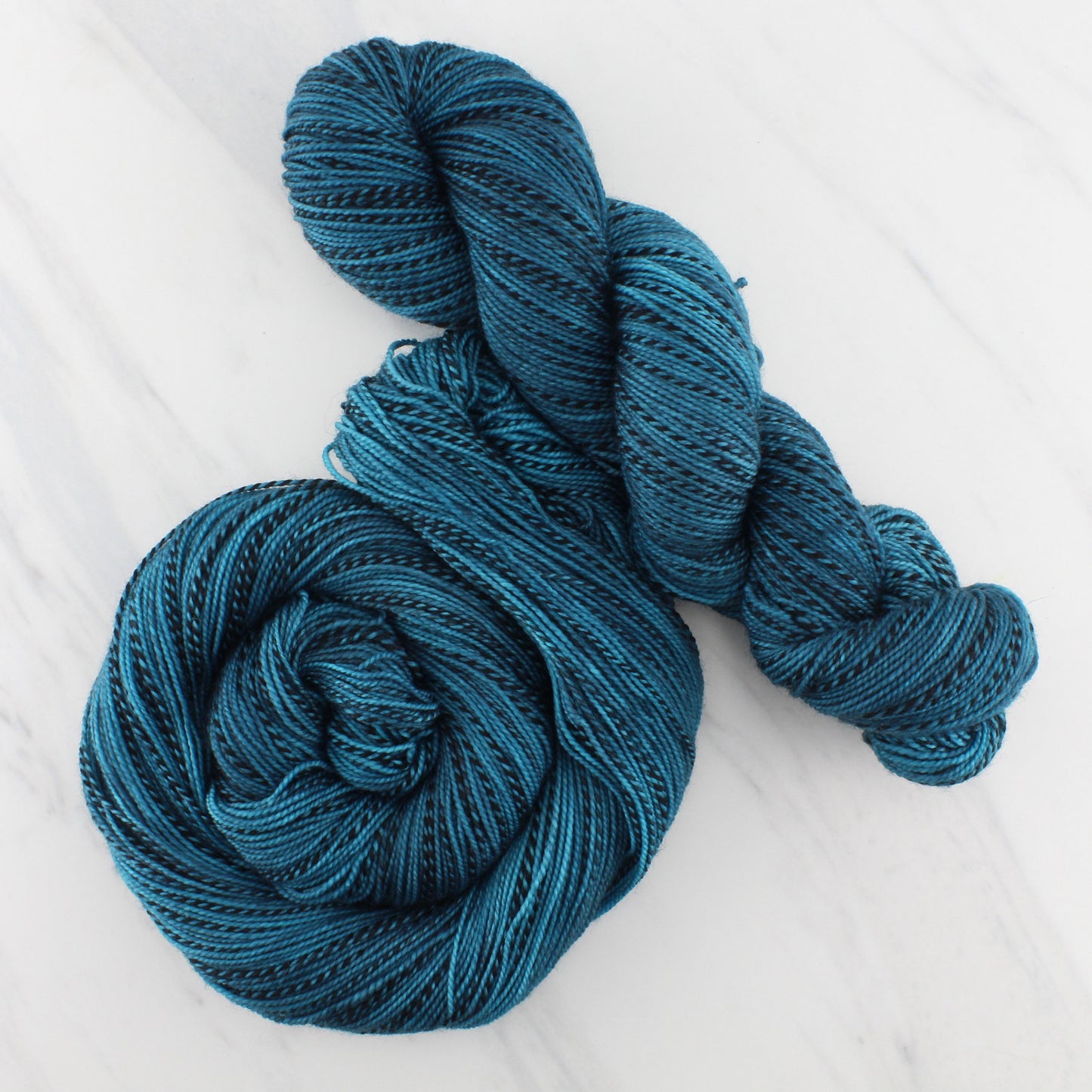ANNUNCIATION BLUE on Stained Glass Sock - Hand-Dyed Yarn - Purple Lamb