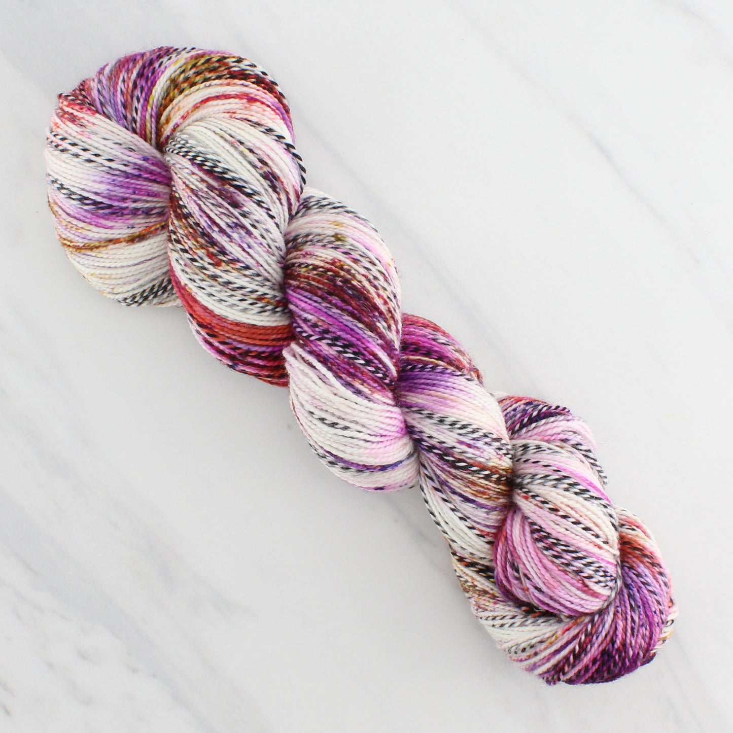 AUTUMN SUNSET Indie-Dyed Yarn on Stained Glass Sock