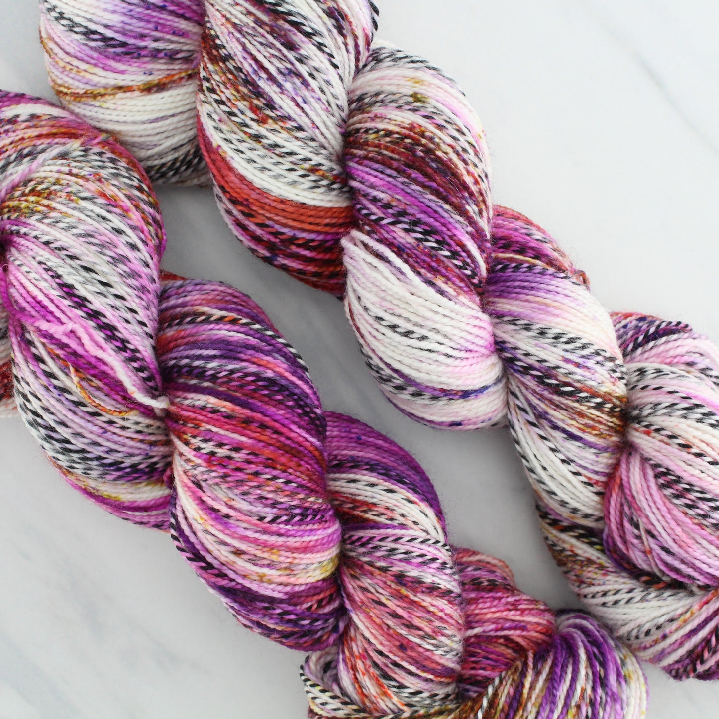 AUTUMN SUNSET Indie-Dyed Yarn on Stained Glass Sock