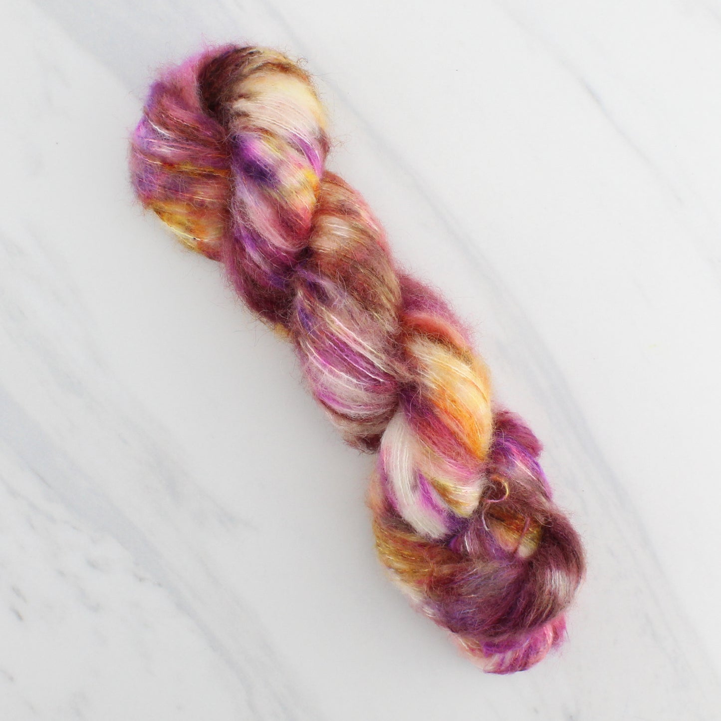 AUTUMN SUNSET on Suri Lace Cloud - Hand-Dyed Yarn