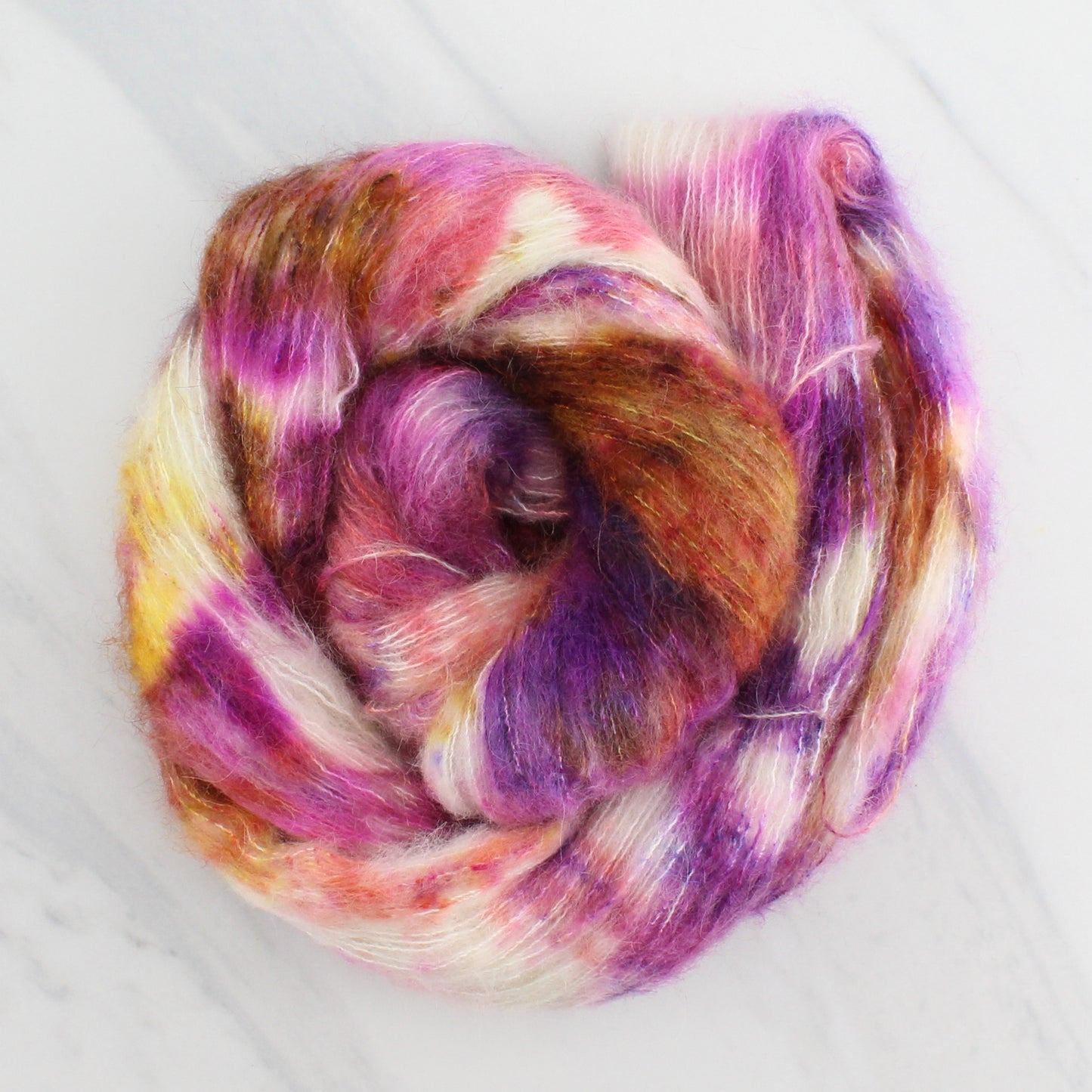 AUTUMN SUNSET on Suri Lace Cloud - Hand-Dyed Yarn