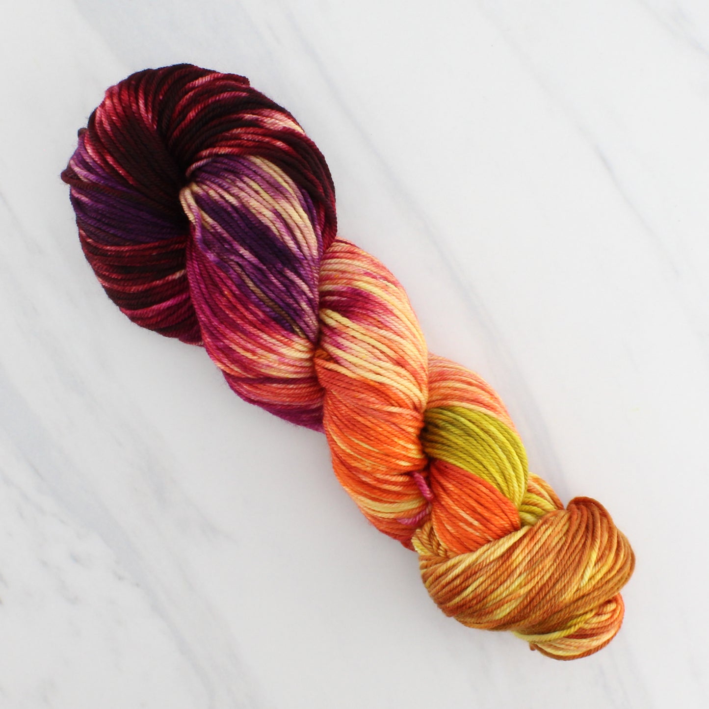 AUTUMN LEAVES on Squoosh Worsted - Hand-Dyed Artisan Yarn