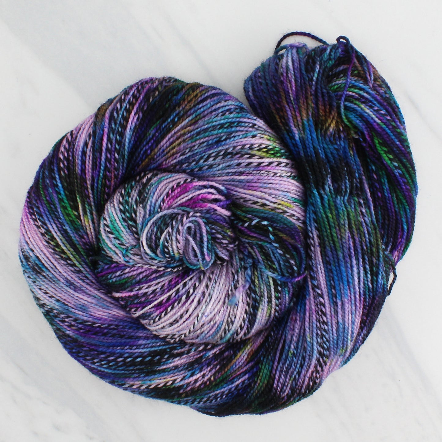 BEAUTIFUL GALAXY on Stained Glass Sock - Hand-Dyed Yarn