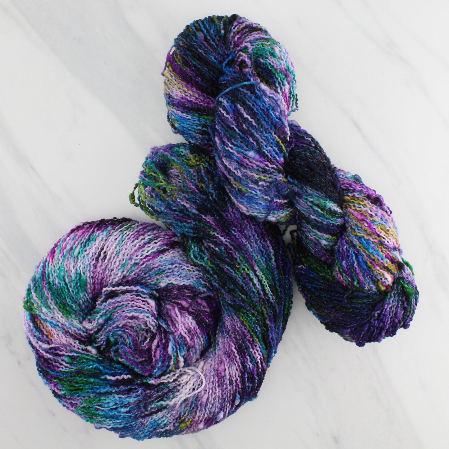 BEAUTIFUL GALAXY Hand Dyed on Squiggle Sock - Splashed & Speckled Yarn