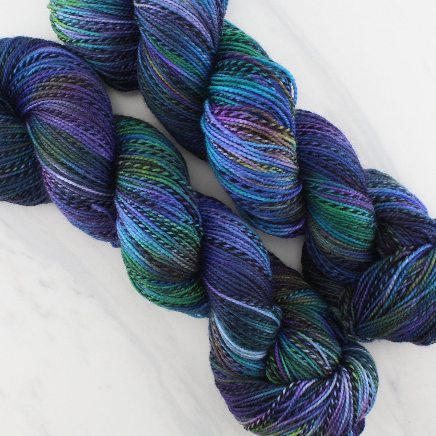 BEAUTIFUL UNIVERSE Stained Glass Sock - Hand-Dyed Yarn - Purple Lamb