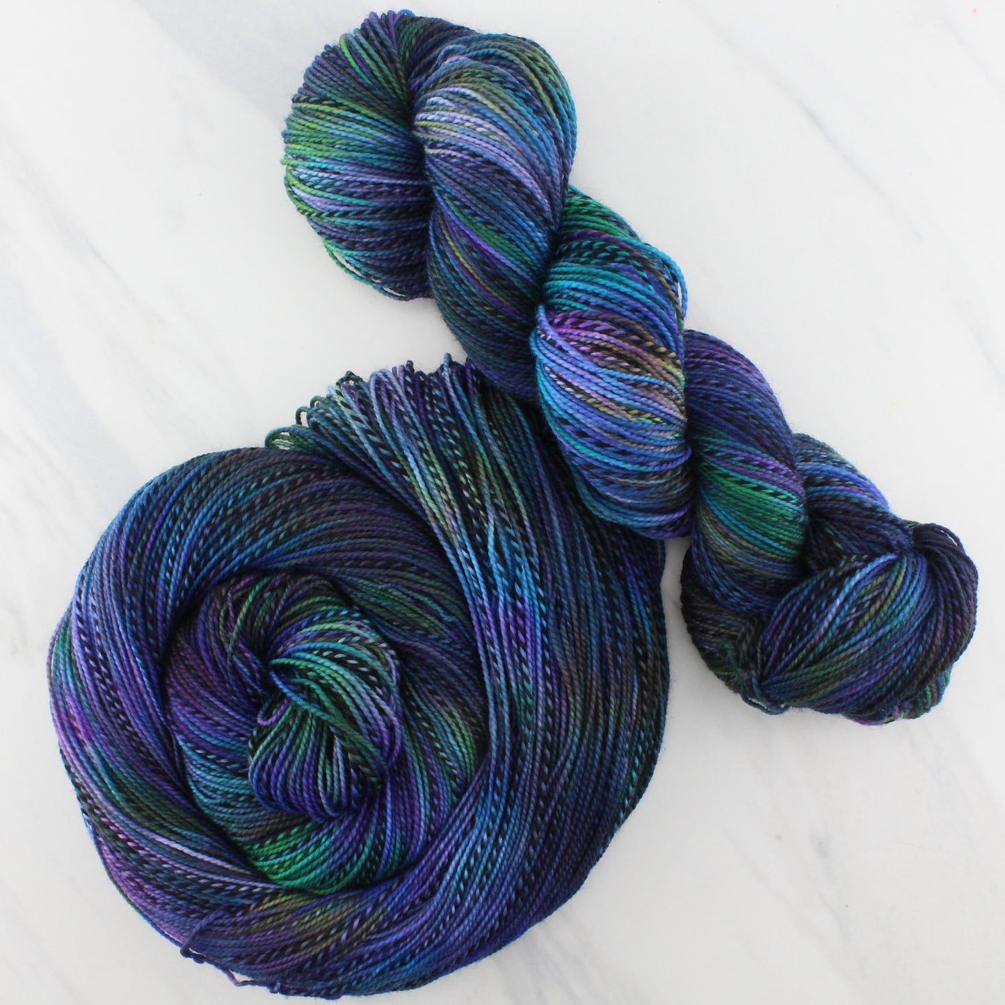BEAUTIFUL UNIVERSE Stained Glass Sock - Hand-Dyed Yarn - Purple Lamb