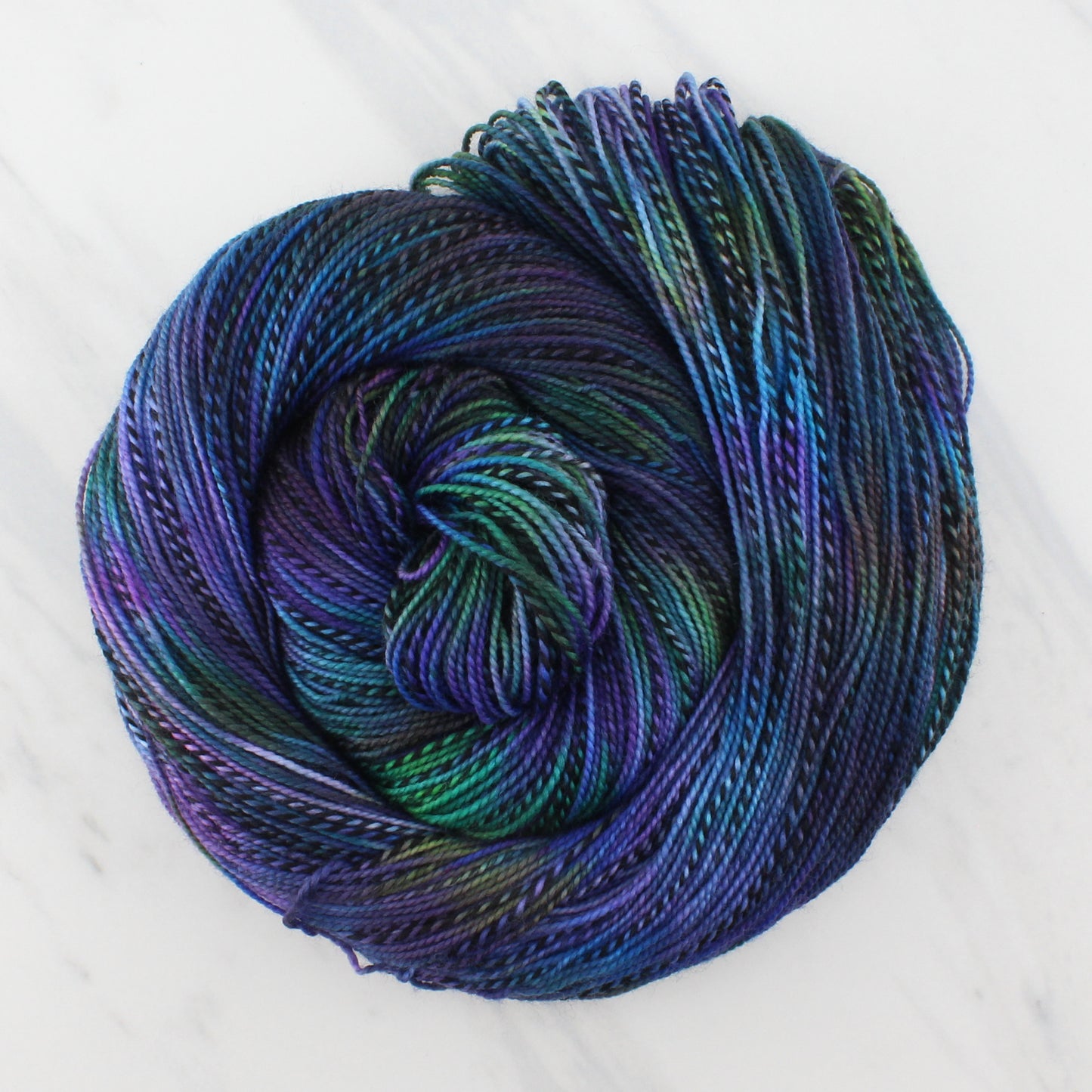 BEAUTIFUL UNIVERSE Stained Glass Sock - Hand-Dyed Yarn - Purple Lamb