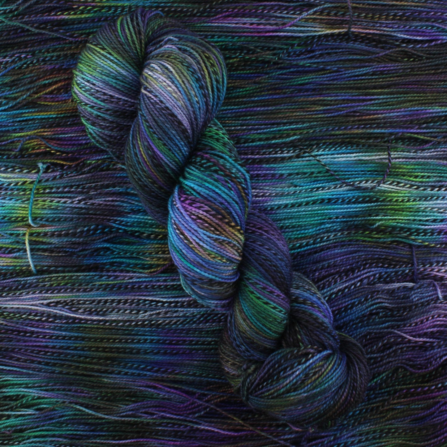 BEAUTIFUL UNIVERSE Stained Glass Sock - Hand-Dyed Yarn - Purple Lamb