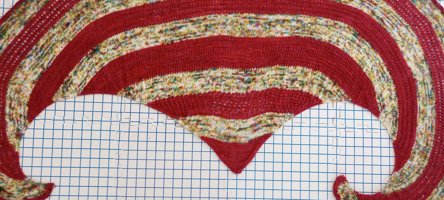 BERMUDA TRIANGLE SHAWL - Knitting Pattern
