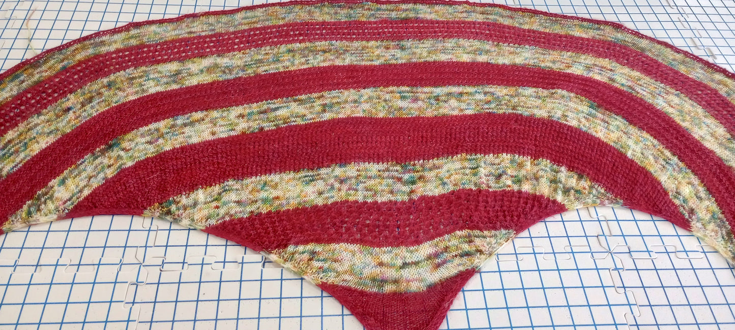 BERMUDA TRIANGLE SHAWL - Knitting Pattern