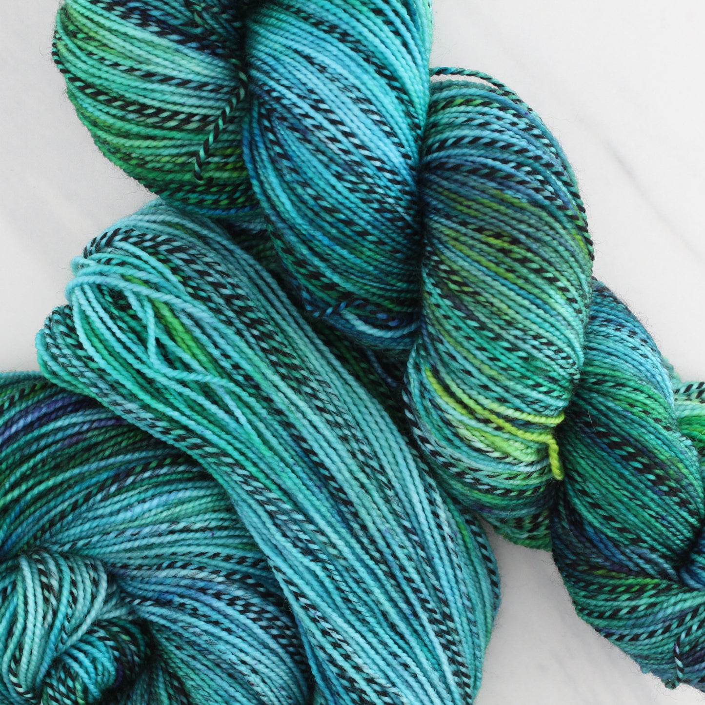 The Lord of the Rings Collection - BEYOND THE GREY HAVENS Hand Dyed on Stained Glass Fingering - Splashed & Speckled Yarn
