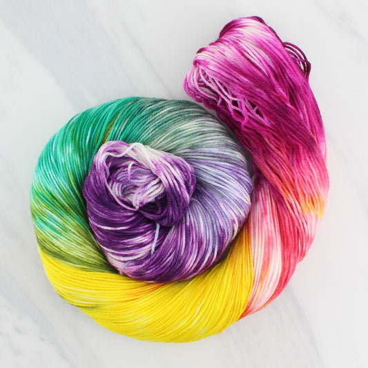 BOUQUET Hand Dyed on Sock Perfection - Block Variegated Yarn