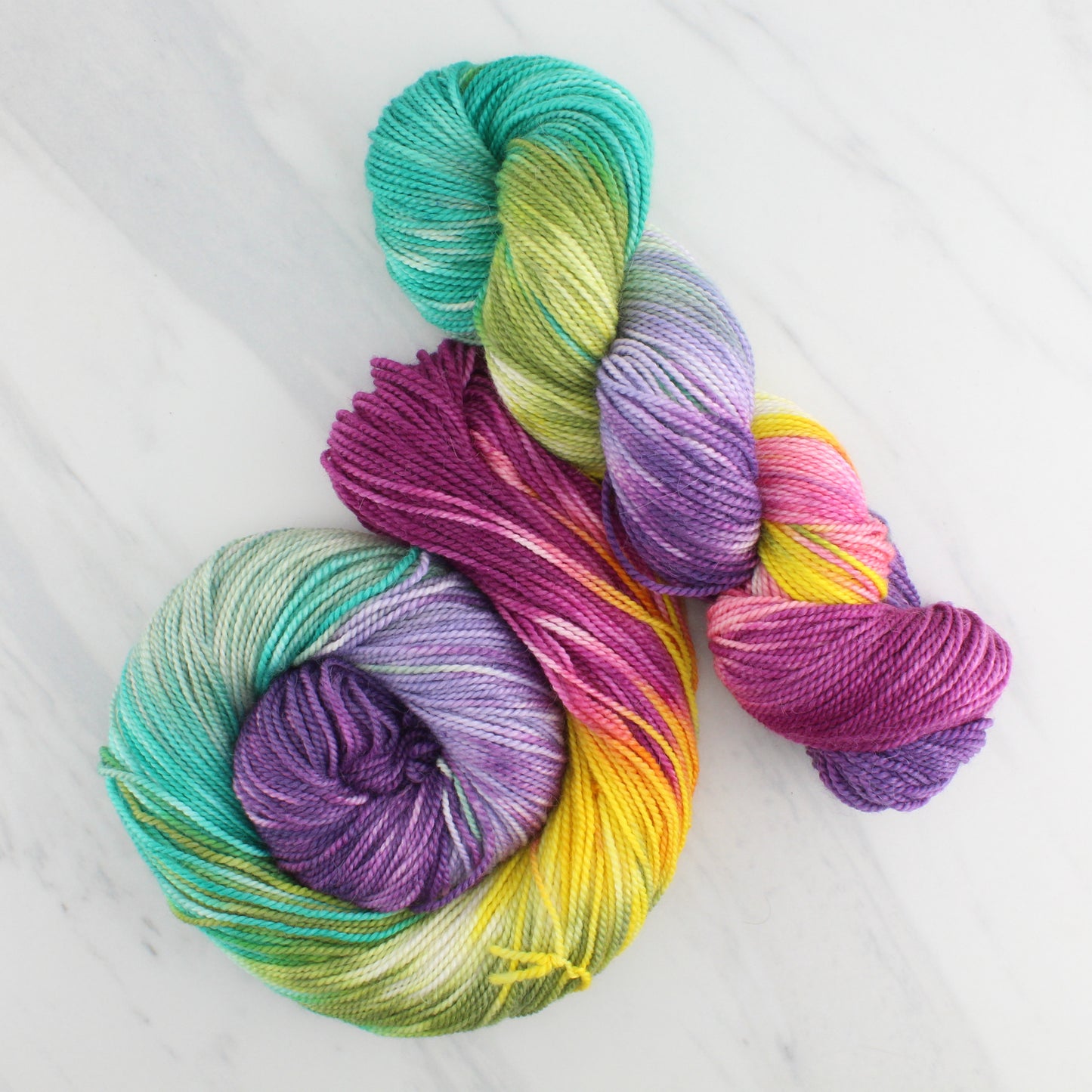 BOUQUET Hand Dyed on Buttery Soft DK - Block Variegated Yarn