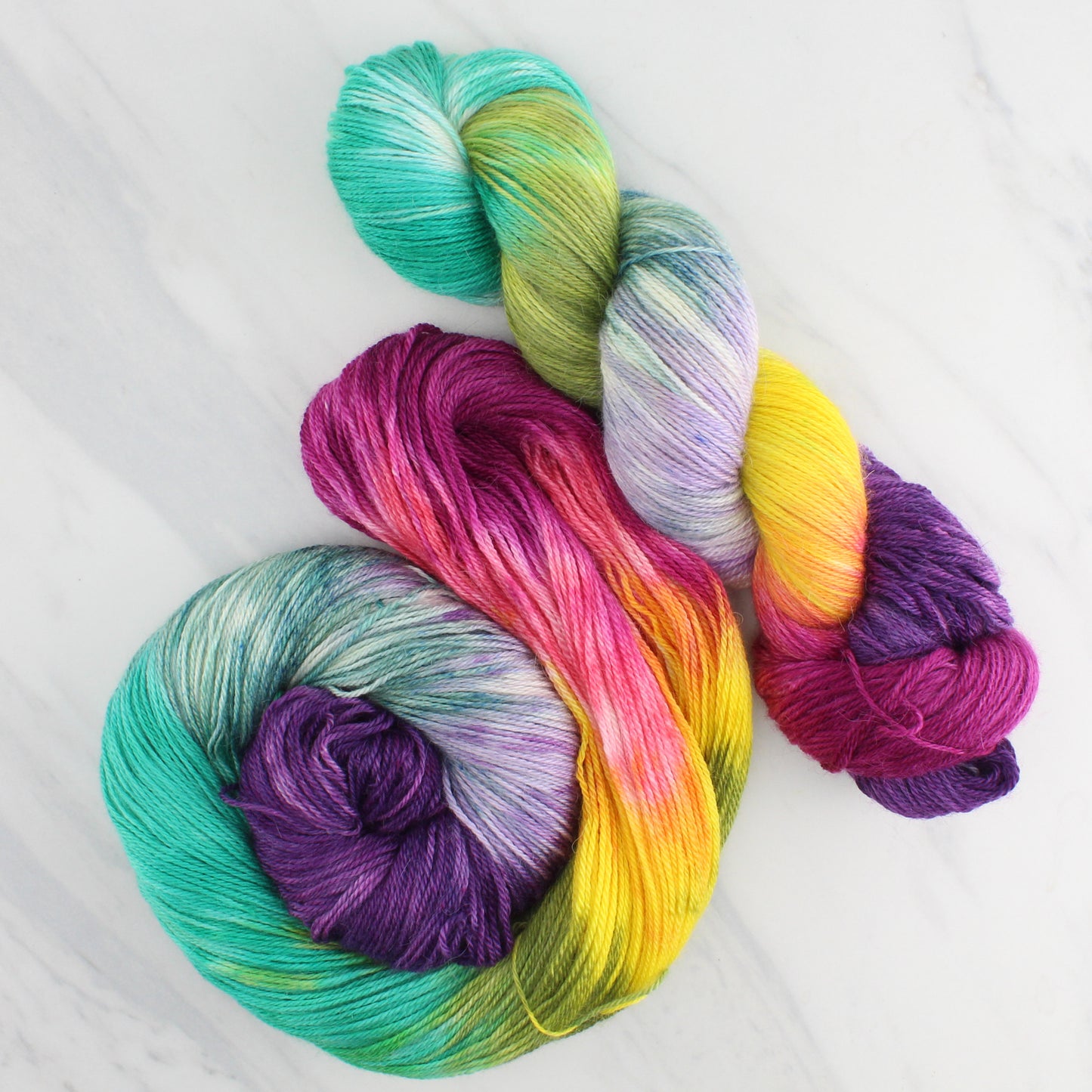 BOUQUET Hand Dyed on Dream Fingering - Block Variegated Colorway