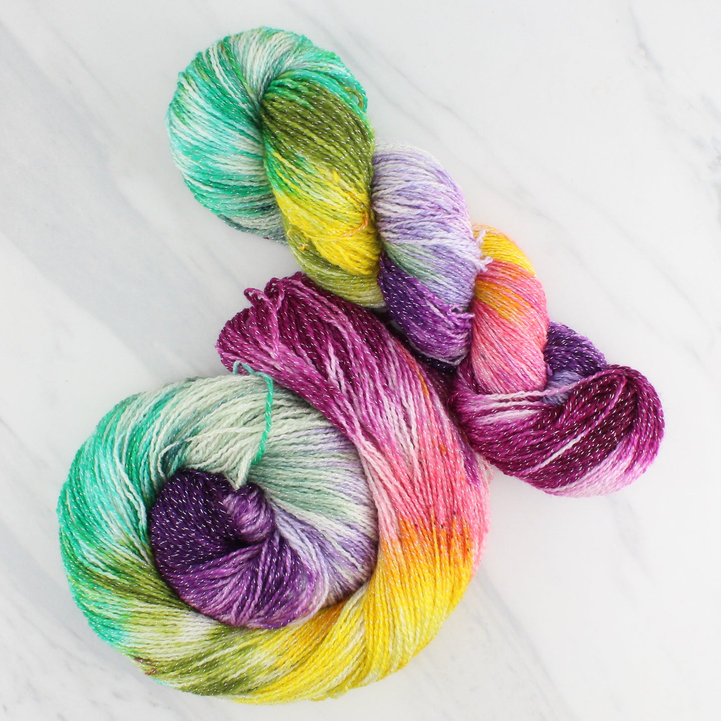 BOUQUET Hand Dyed on Twinkle Fingering - Block Variegated Yarn