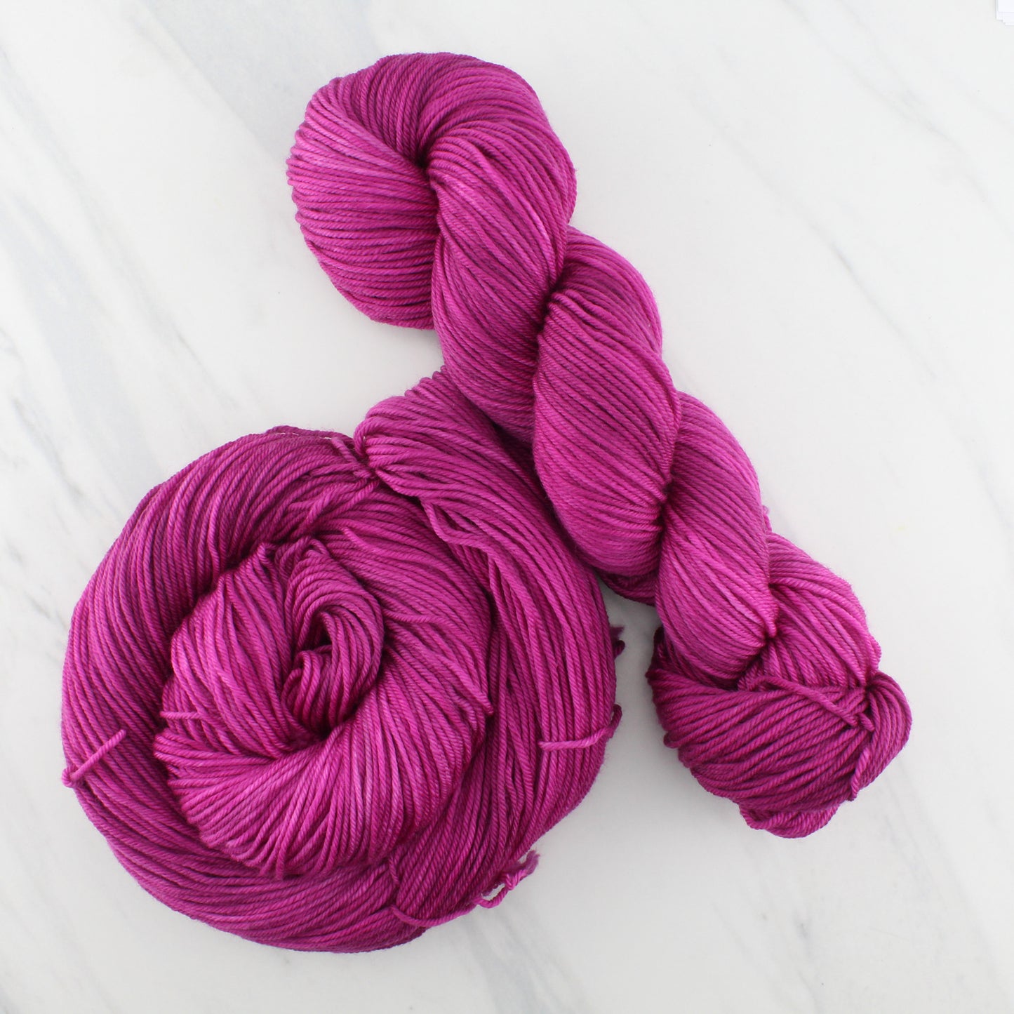 BURGUNDY ROSE on Squoosh DK  - Hand-Dyed Yarn - Purple Lamb