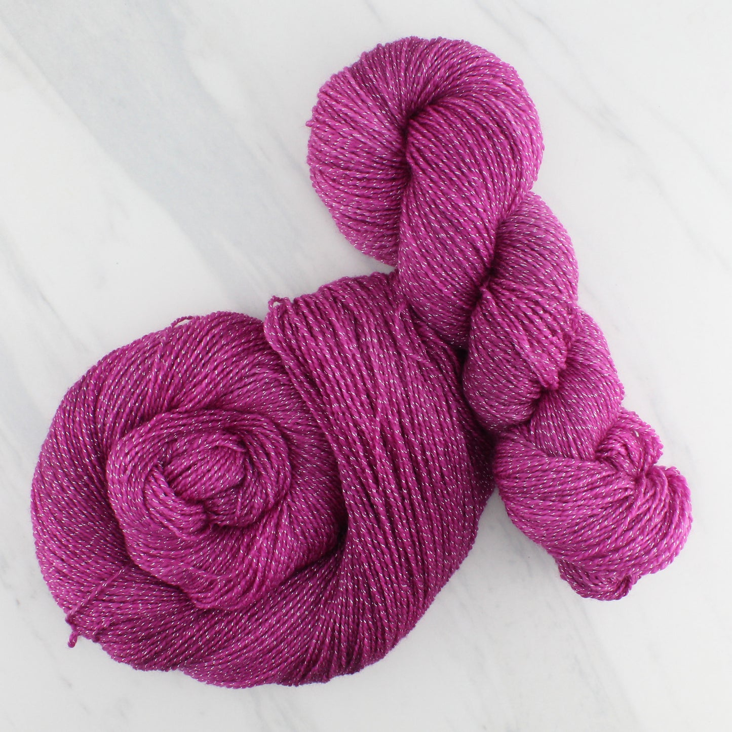 BURGUNDY ROSE Hand Dyed on Twinkle Fingering - Semi-Solid Yarn