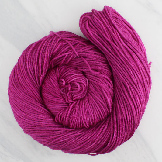 BURGUNDY ROSE Hand Dyed on Squoosh DK  - Semi-Solid Yarn