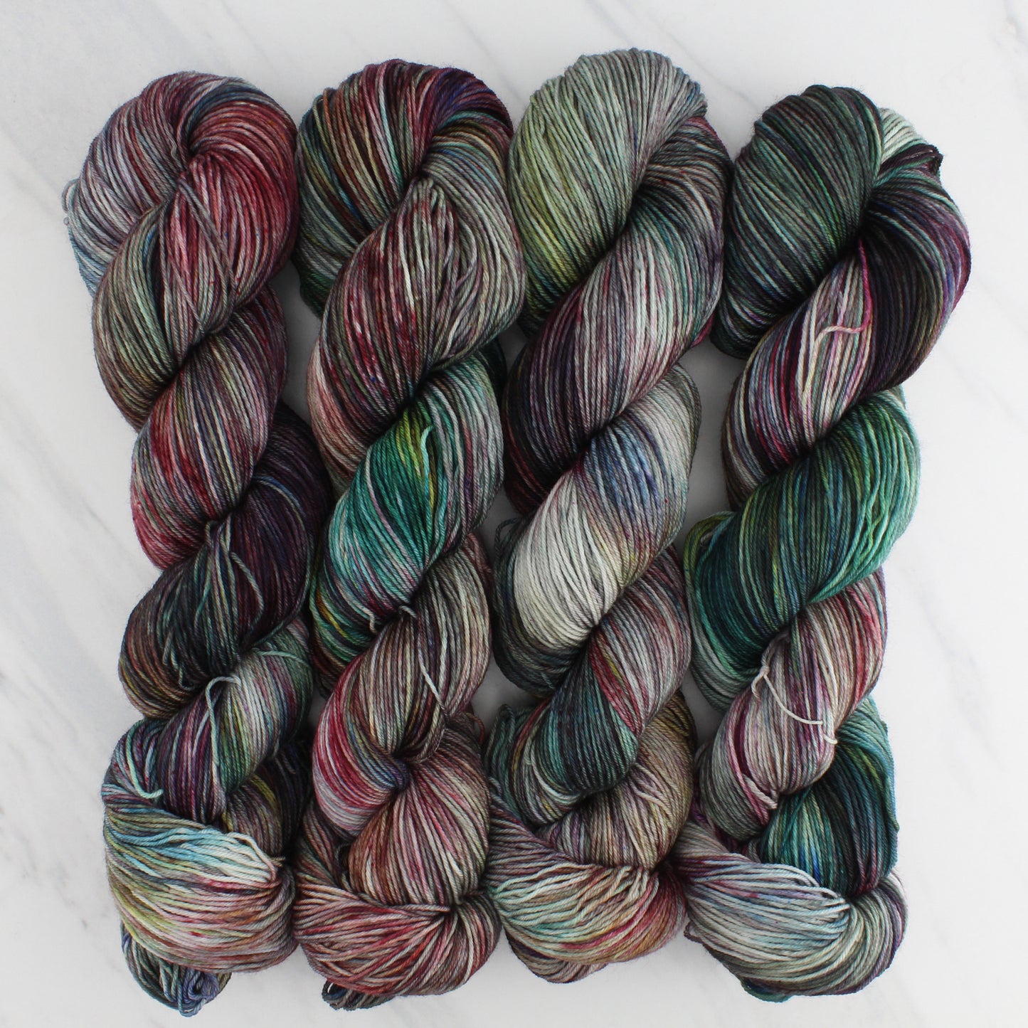 BY THE FIRESIDE Hand Dyed on Sock Perfection - Splashed & Speckled Yarn