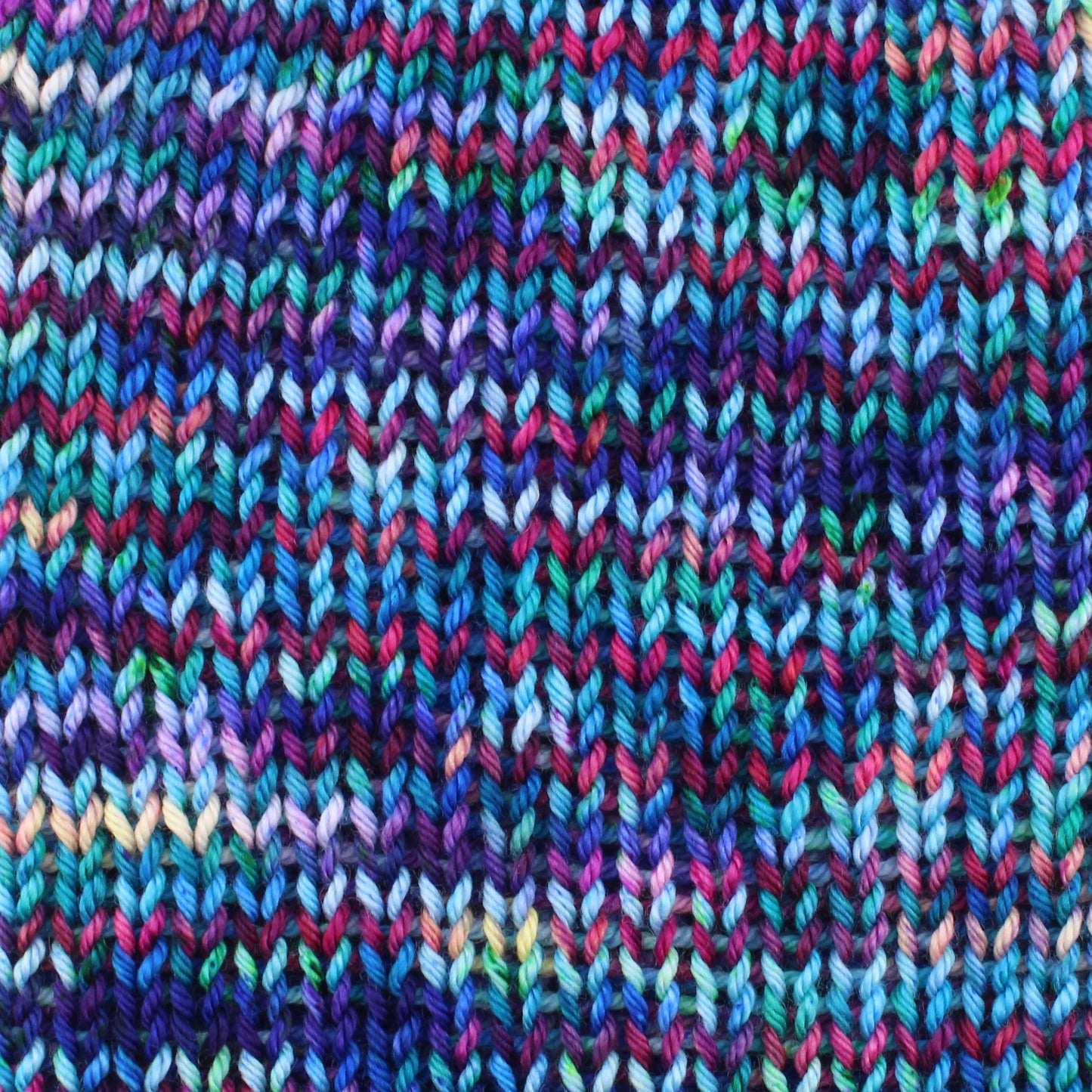 CARIBBEAN SUNSET on Squiggle Sock - Hand-Dyed Yarn - Purple Lamb