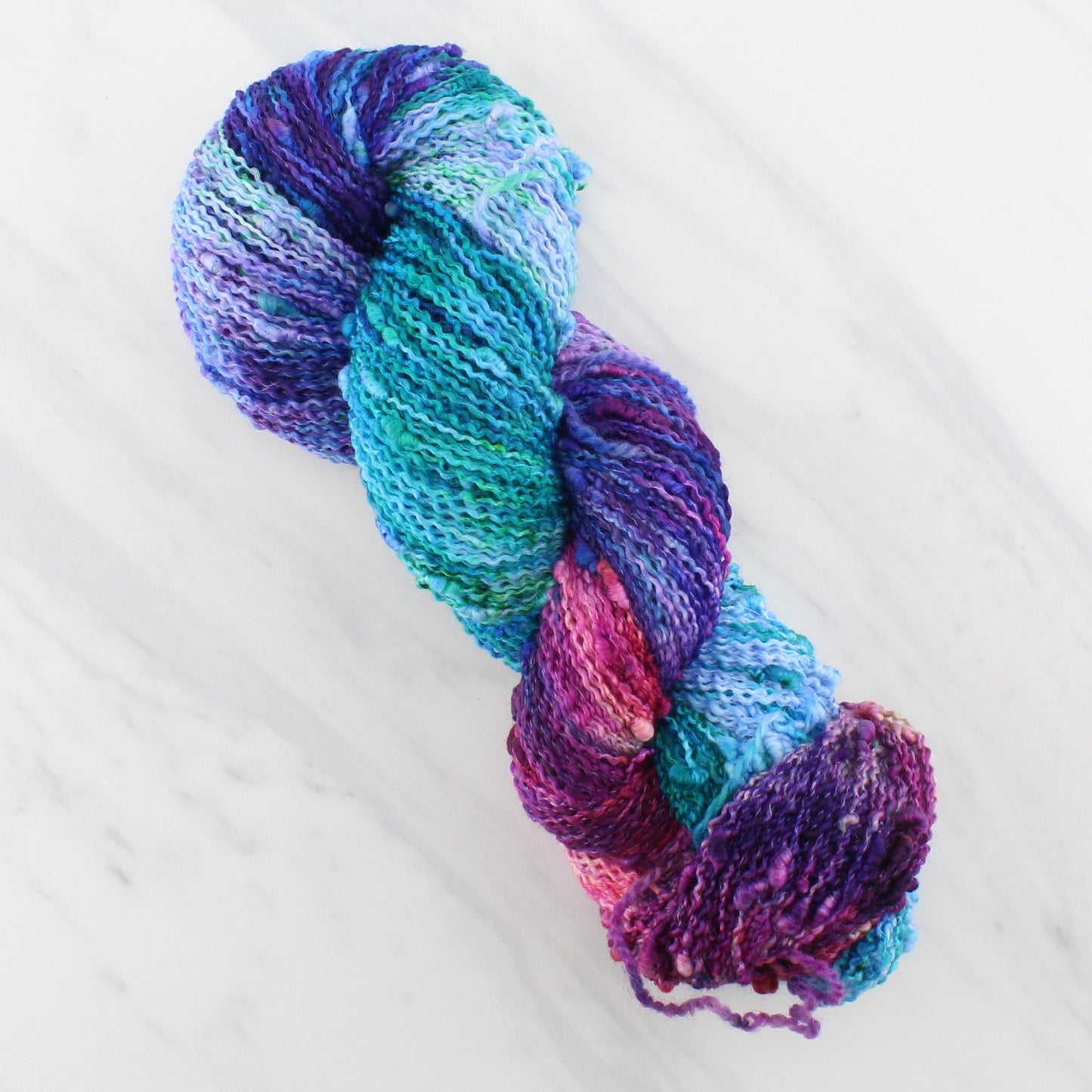 CARIBBEAN SUNSET on Squiggle Sock - Hand-Dyed Yarn - Purple Lamb