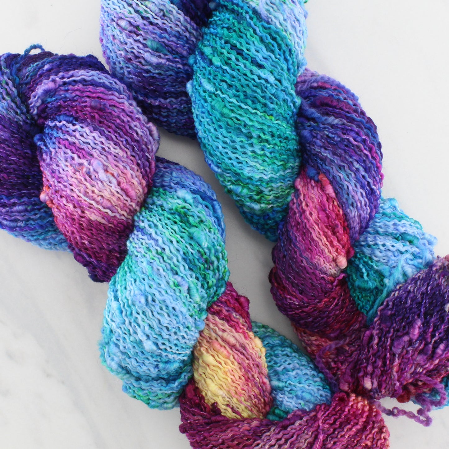 CARIBBEAN SUNSET on Squiggle Sock - Hand-Dyed Yarn - Purple Lamb