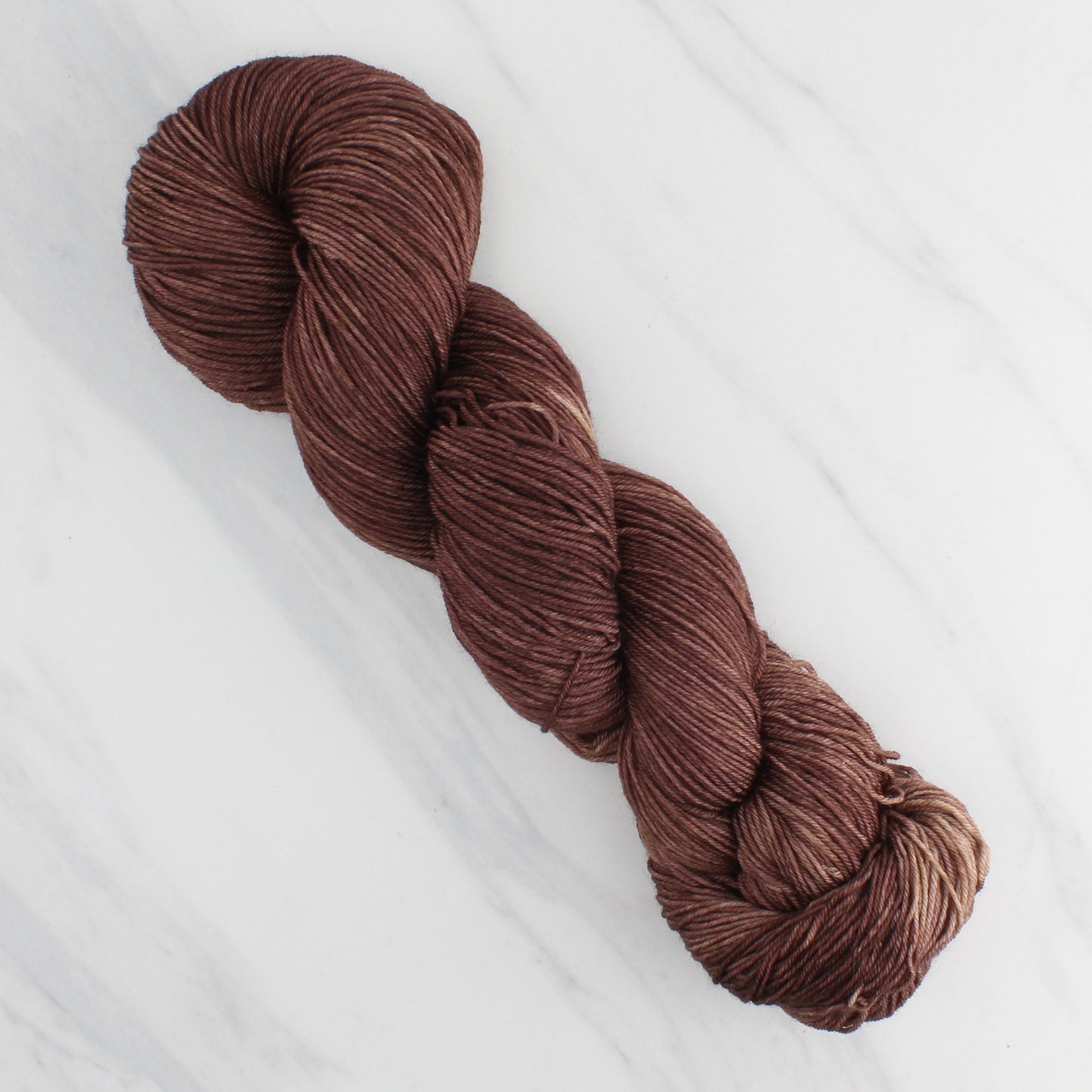 CHOCOLATE Indie-Dyed Yarn on Sock Perfection