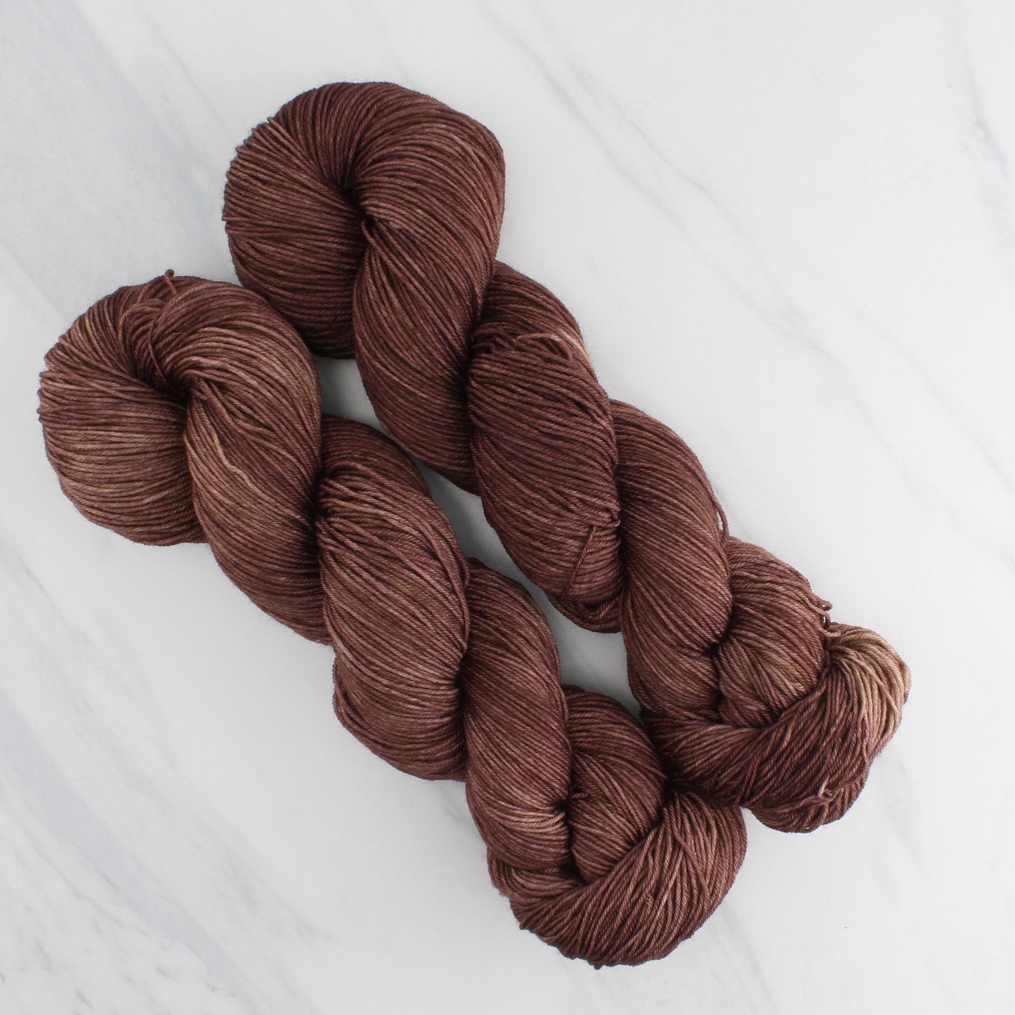 CHOCOLATE Indie-Dyed Yarn on Sock Perfection