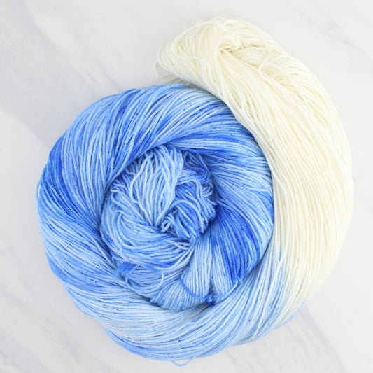 CLOUD GAZING Hand Dyed on Sock Perfection - Assigned Pooling Yarn
