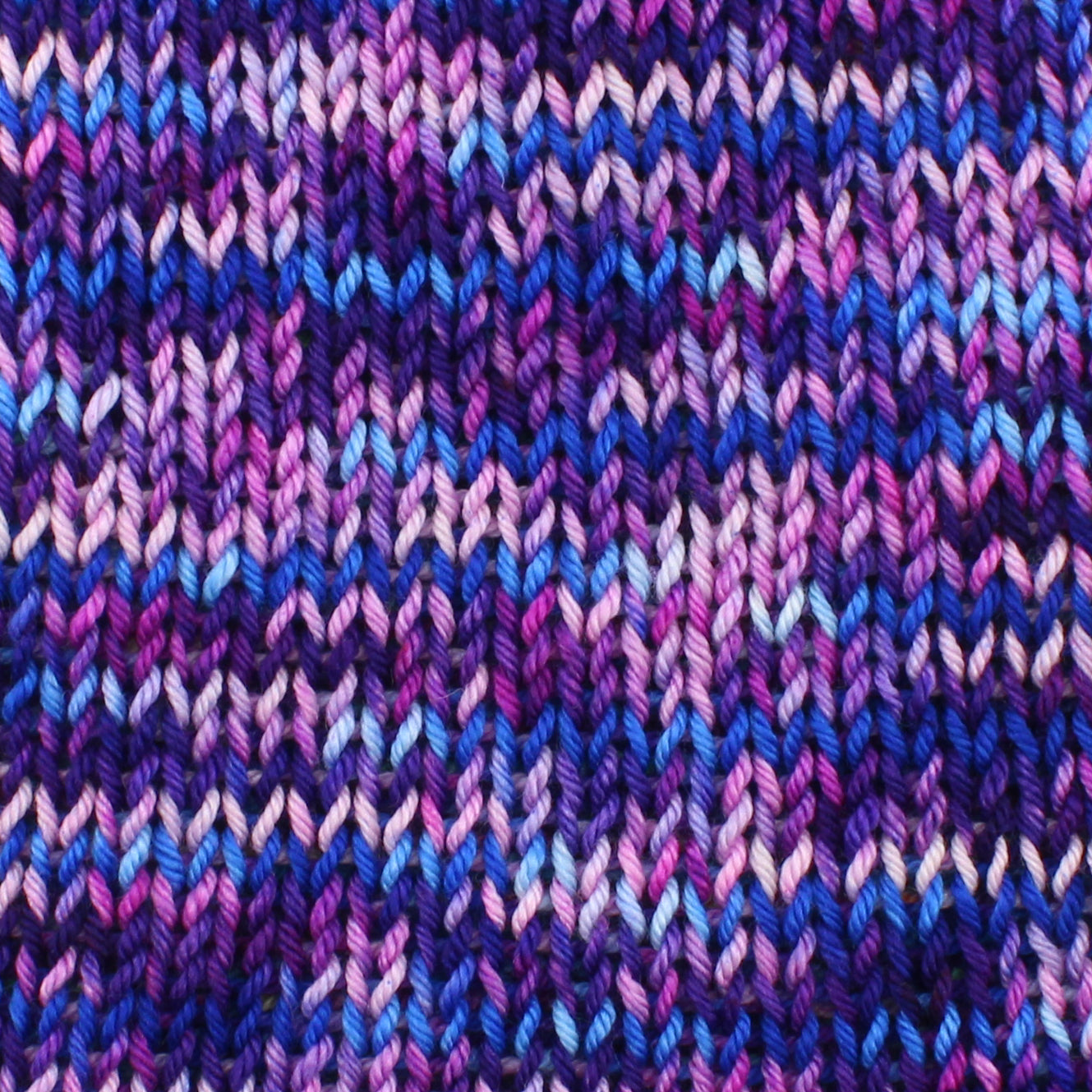 DAPPLED THINGS on Sparkly Merino Sock - Assigned Pooling Colorway - Purple Lamb