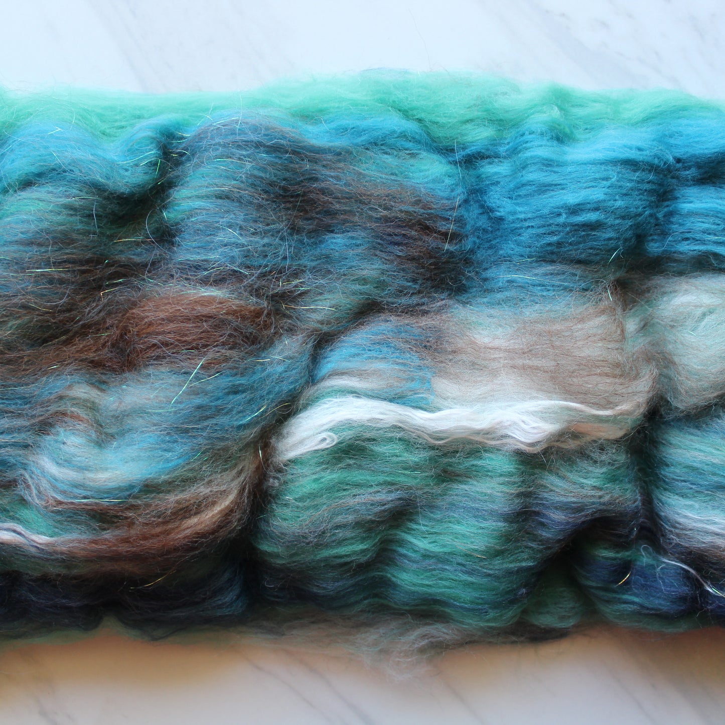 EARTH, SEA, AND SKY Spinning Fiber Batts - Purple Lamb