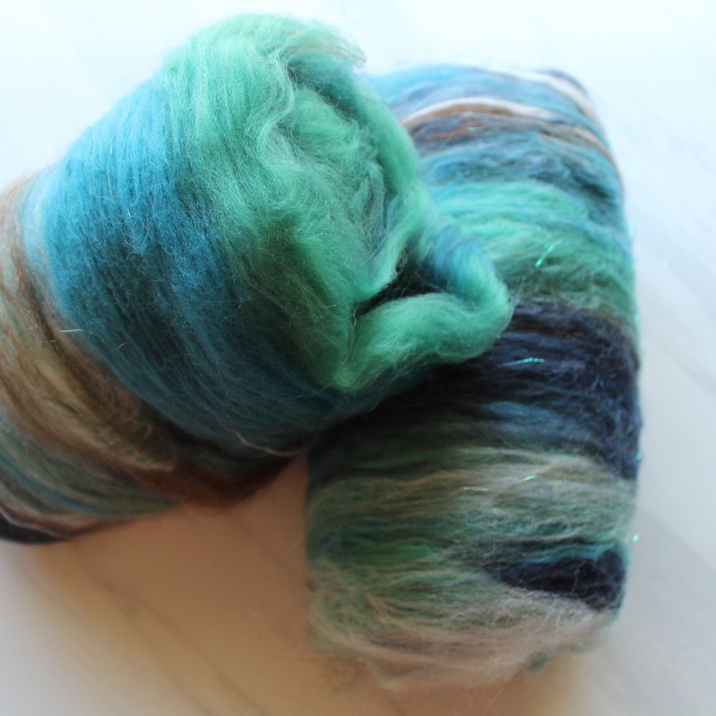 EARTH, SEA, AND SKY Spinning Fiber Batts - Purple Lamb