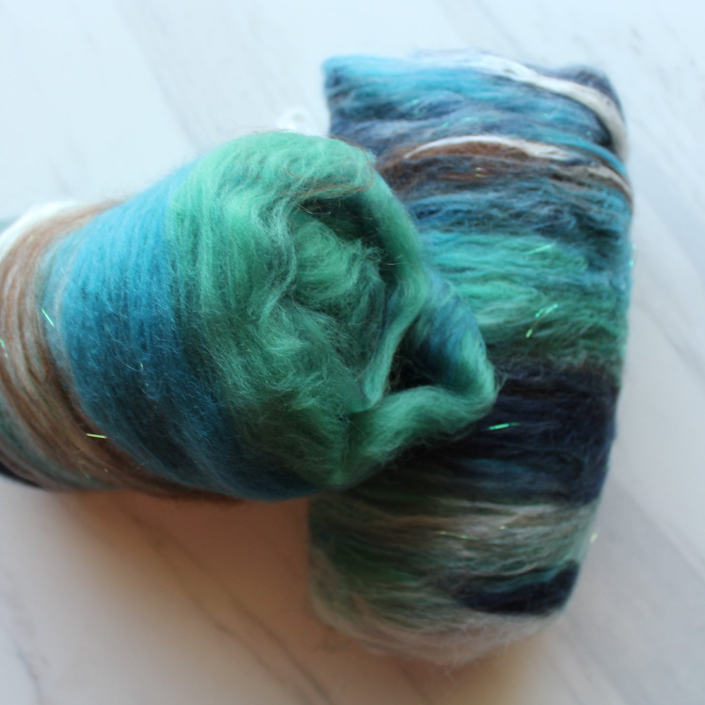 EARTH, SEA, AND SKY Spinning Fiber Batts - Purple Lamb