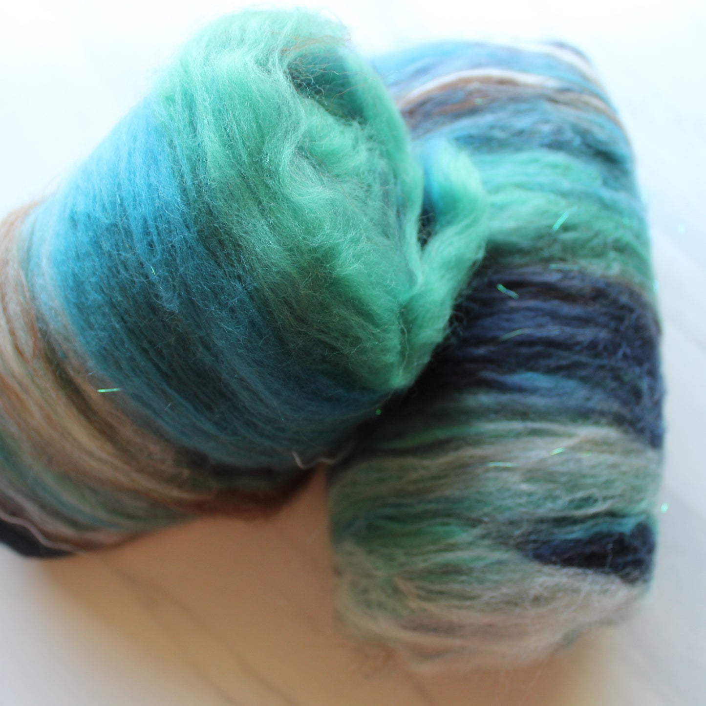 EARTH, SEA, AND SKY Spinning Fiber Batts - Purple Lamb