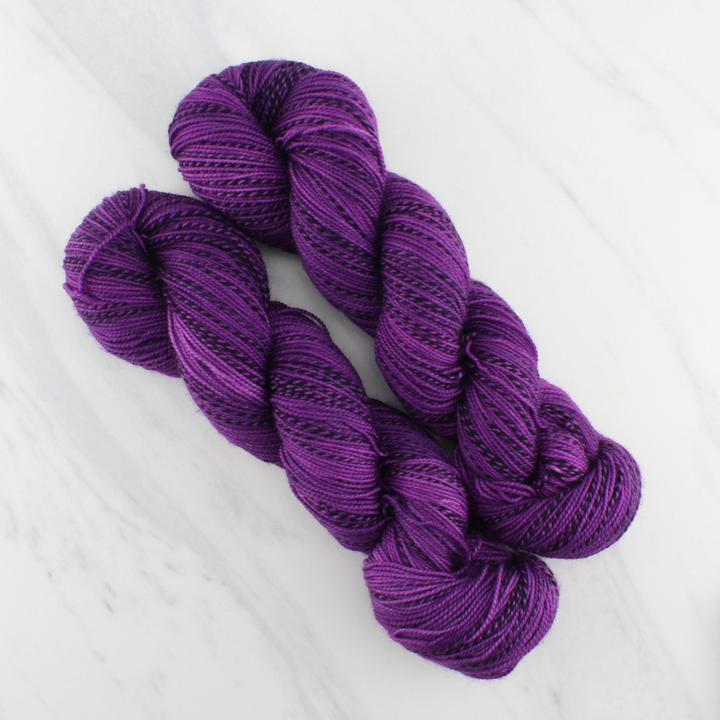 EGGPLANT on Stained Glass Sock - Indie-Dyed Yarn - Purple Lamb
