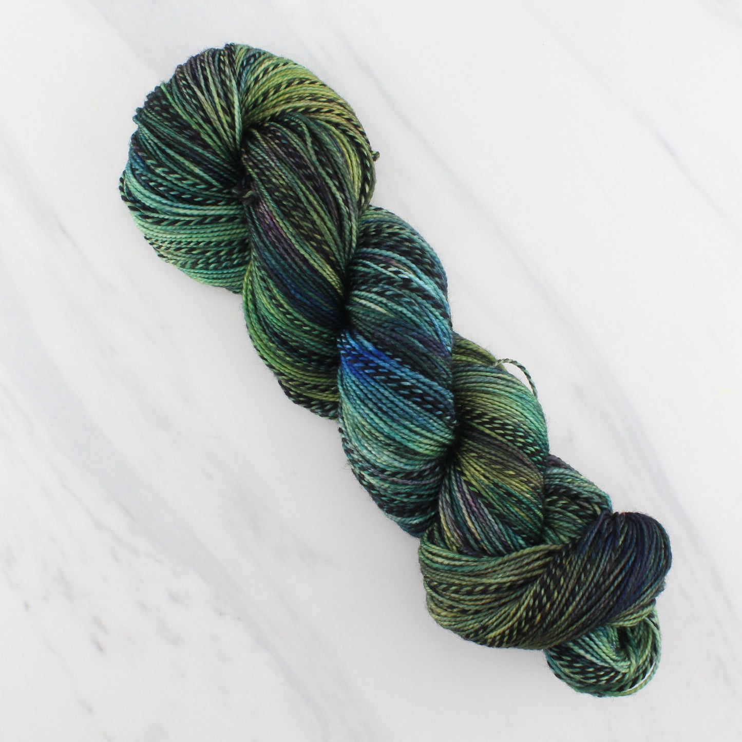ENCHANTED FOREST on Stained Glass Sock - Indie-Dyed Yarn - Purple Lamb