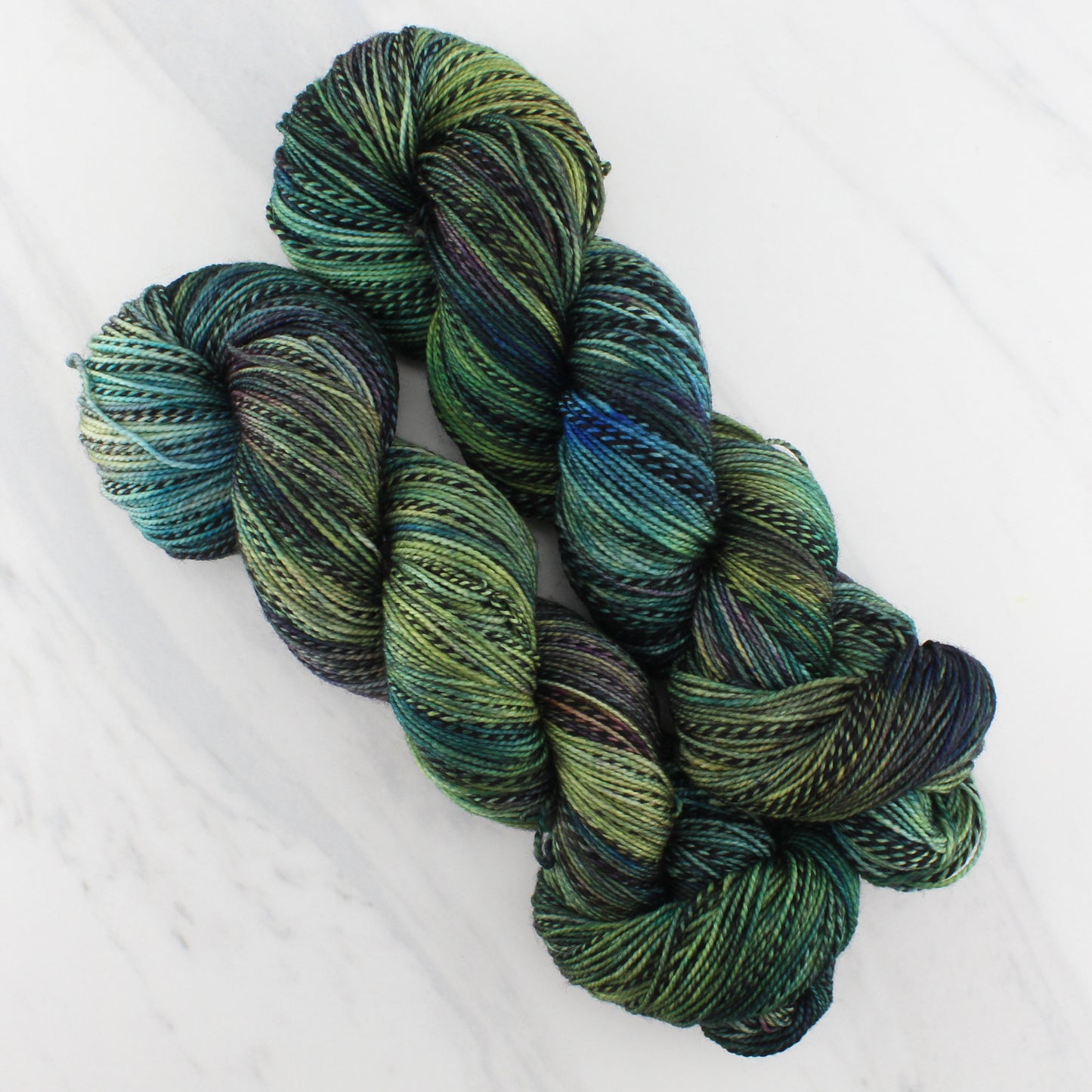 ENCHANTED FOREST on Stained Glass Sock - Indie-Dyed Yarn - Purple Lamb